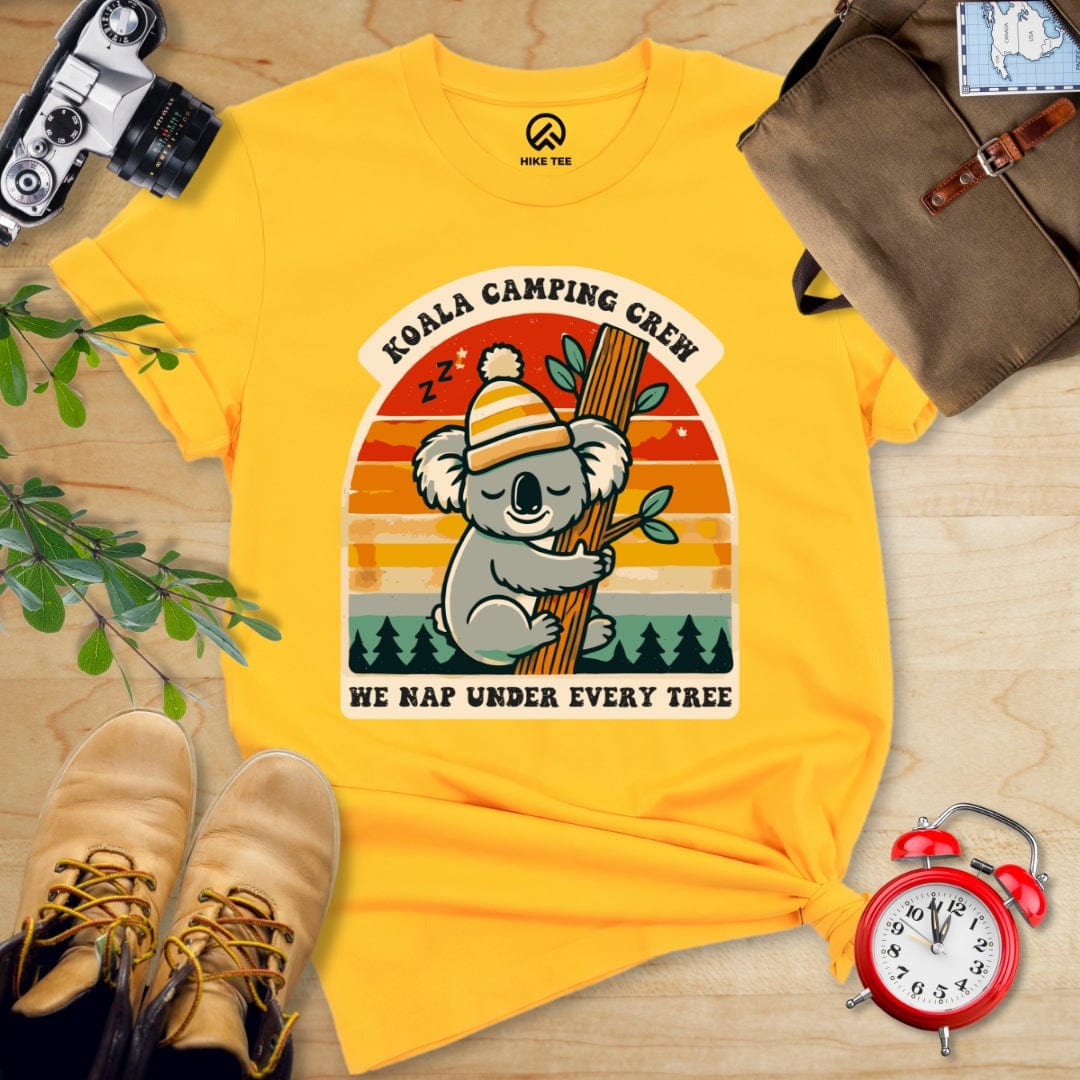 Hike Tee T-Shirt Gold / S Koala Camping Crew Shirt