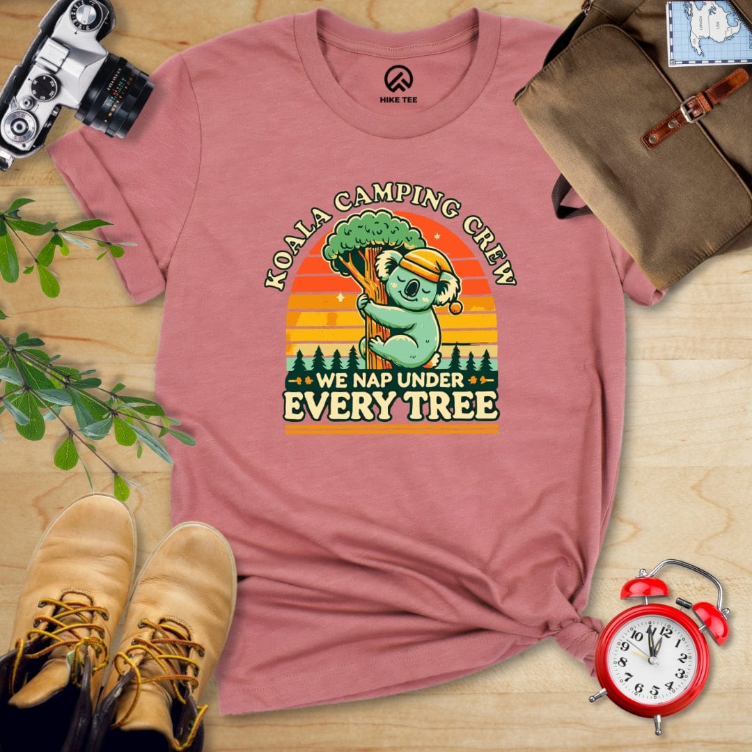 Hike Tee T-Shirt Heather Mauve / S Koala Camping Crew Shirt