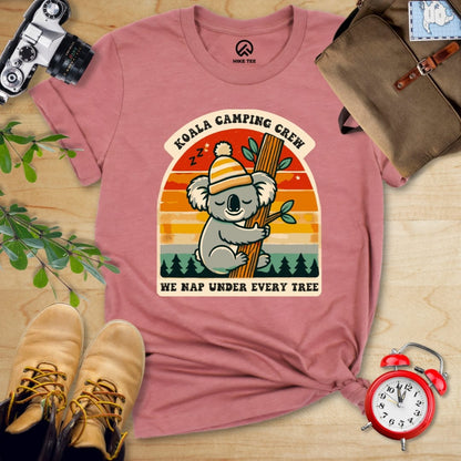 Hike Tee T-Shirt Heather Mauve / S Koala Camping Crew Shirt