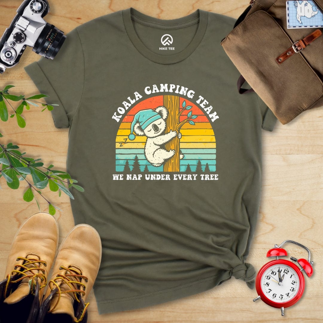 Hike Tee T-Shirt Military Green / S Koala Camping Crew Shirt