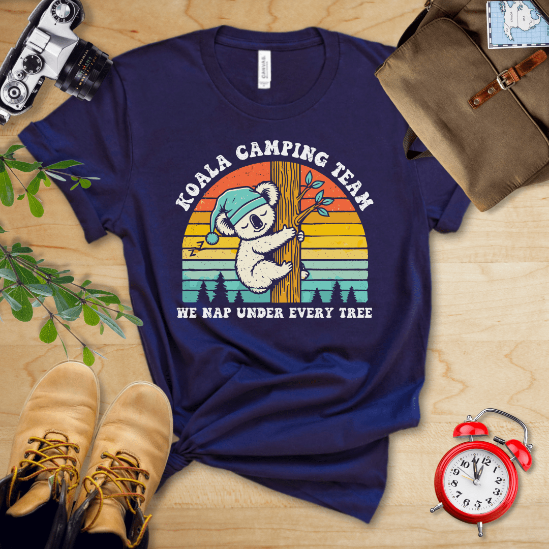 Hike Tee T-Shirt Navy / S Koala Camping Crew Shirt