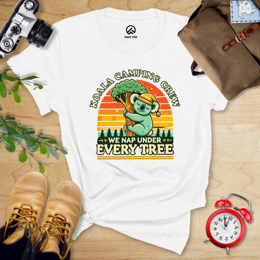 Hike Tee T-Shirt White / S Koala Camping Crew Shirt