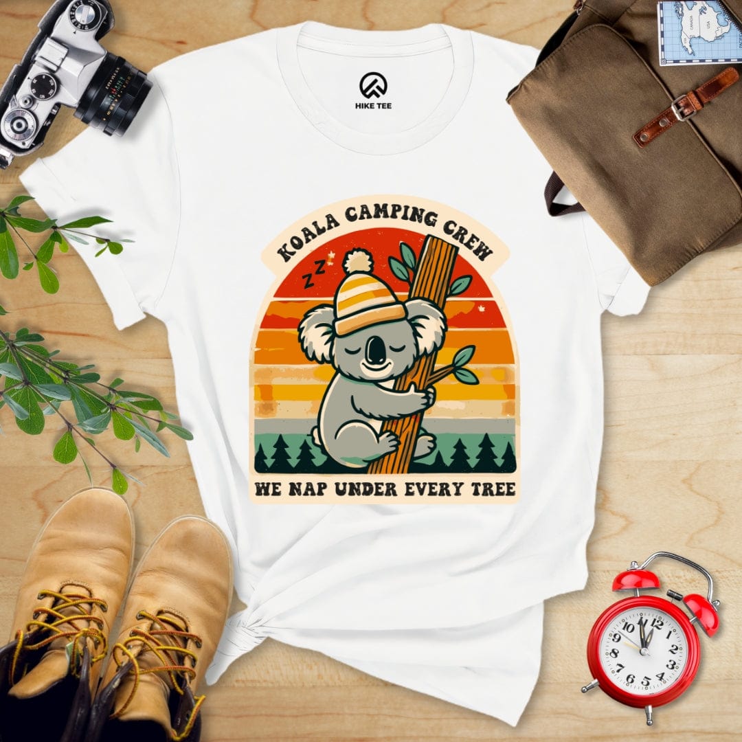 Hike Tee T-Shirt White / S Koala Camping Crew Shirt