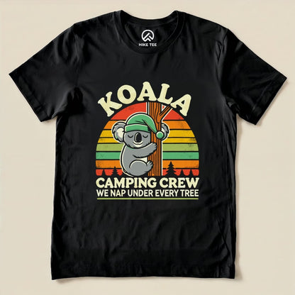 Koala We Nap Crew Shirt Hike Tee T-Shirt Black / S
