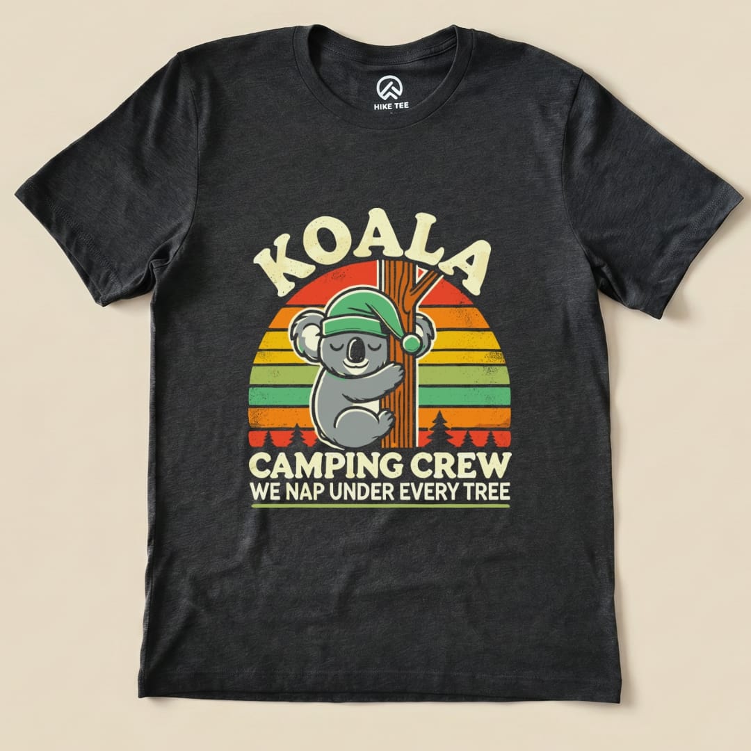 Koala We Nap Crew Shirt Hike Tee T-Shirt Dark Grey Heather / S