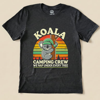 Koala We Nap Crew Shirt Hike Tee T-Shirt Dark Grey Heather / S
