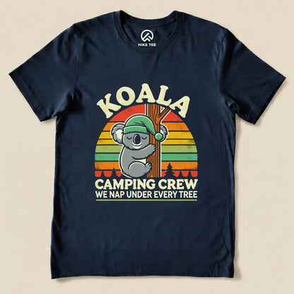 Koala We Nap Crew Shirt Hike Tee T-Shirt Navy / S