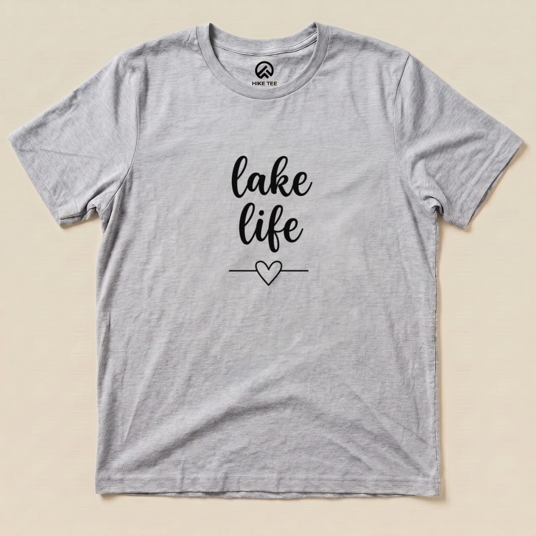 Lake Life Shirt Hike Tee T-Shirt Athletic Heather / S