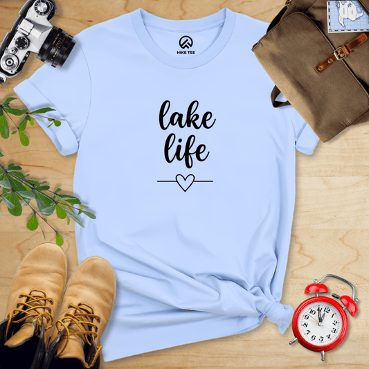 Hike Tee T-Shirt Baby Blue / S Lake Life Shirt