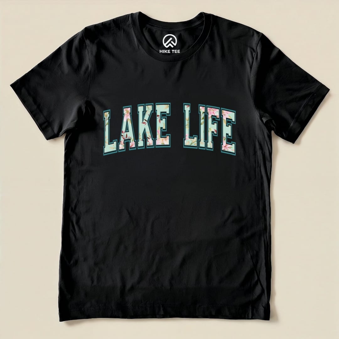 Lake Life Shirt Hike Tee T-Shirt Black / S