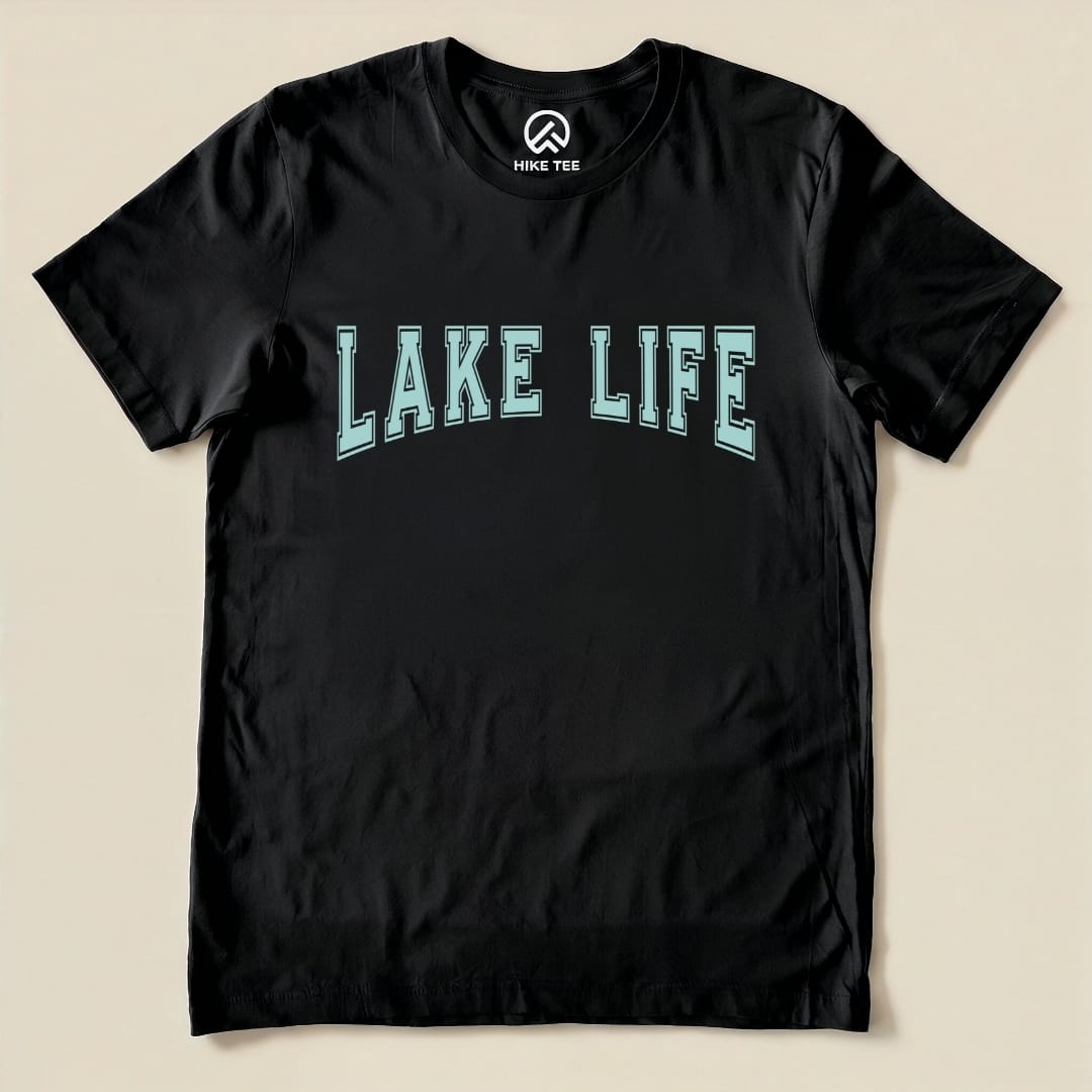 Lake Life Shirt Hike Tee T-Shirt Black / S