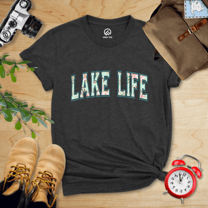 Hike Tee T-Shirt Dark Grey Heather / S Lake Life Shirt