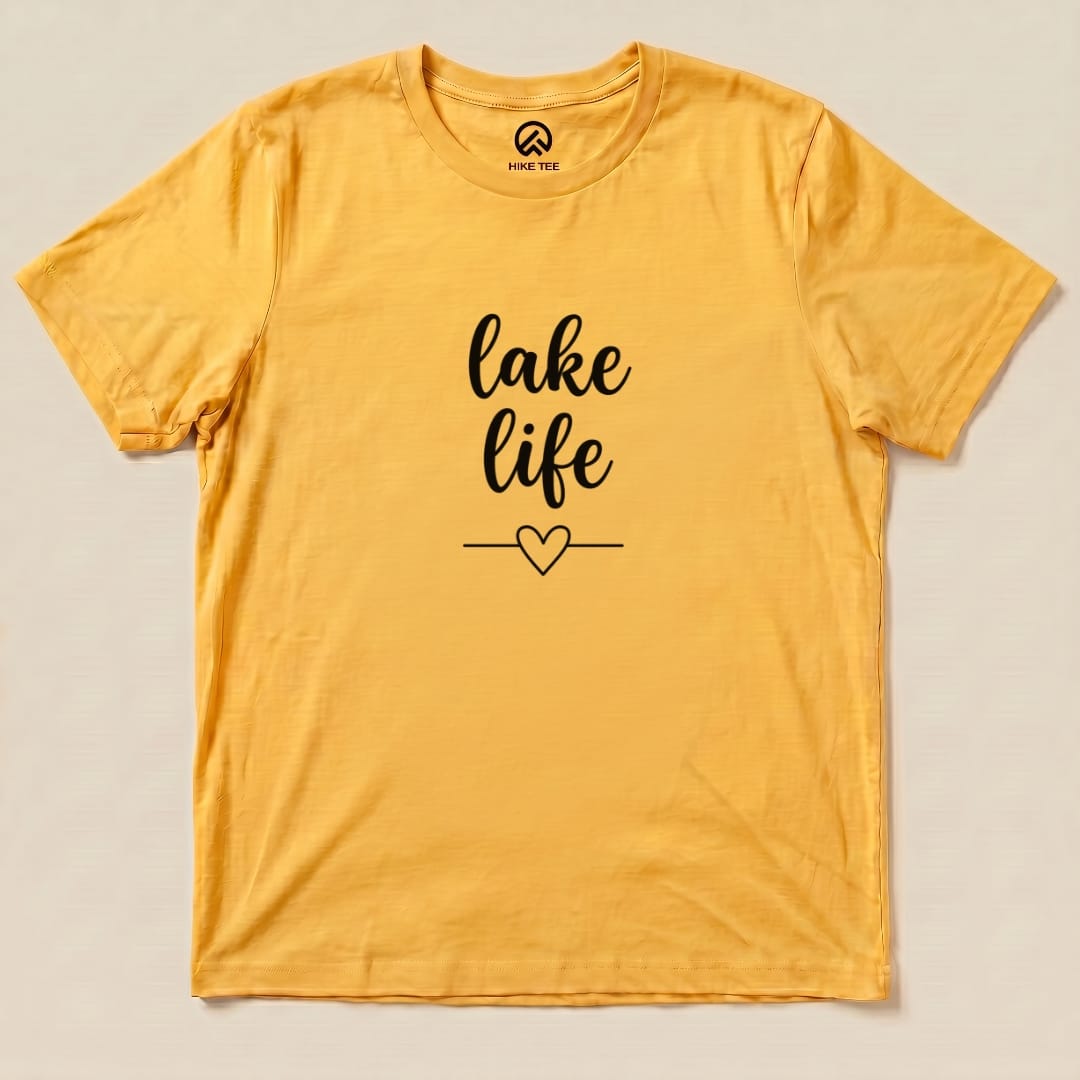 Lake Life Shirt Hike Tee T-Shirt Gold / S