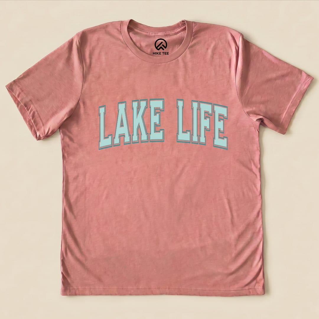 Lake Life Shirt Hike Tee T-Shirt Heather Mauve / S