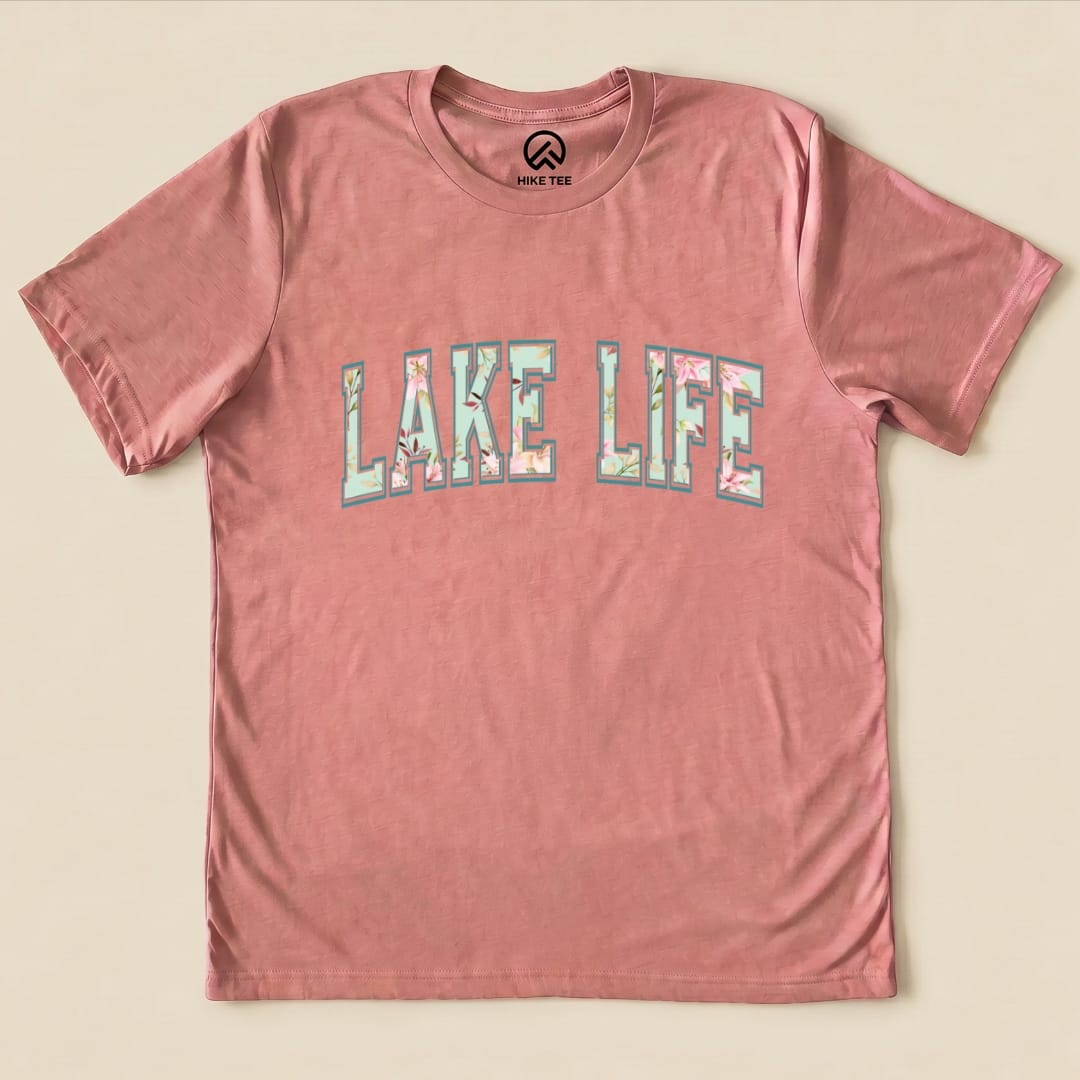 Lake Life Shirt Hike Tee T-Shirt Heather Mauve / S