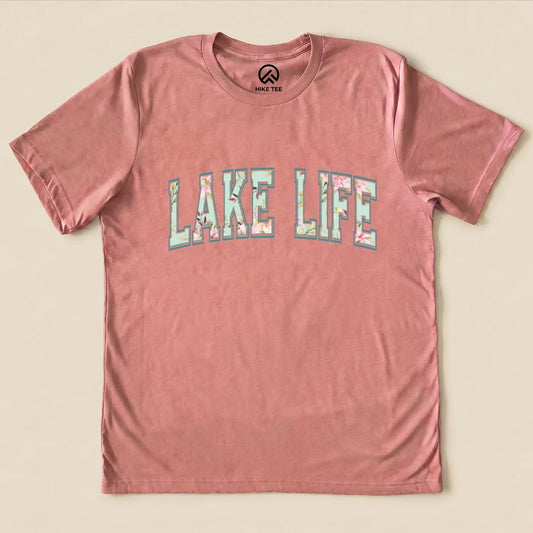 Lake Life Shirt Hike Tee T-Shirt Heather Mauve / S
