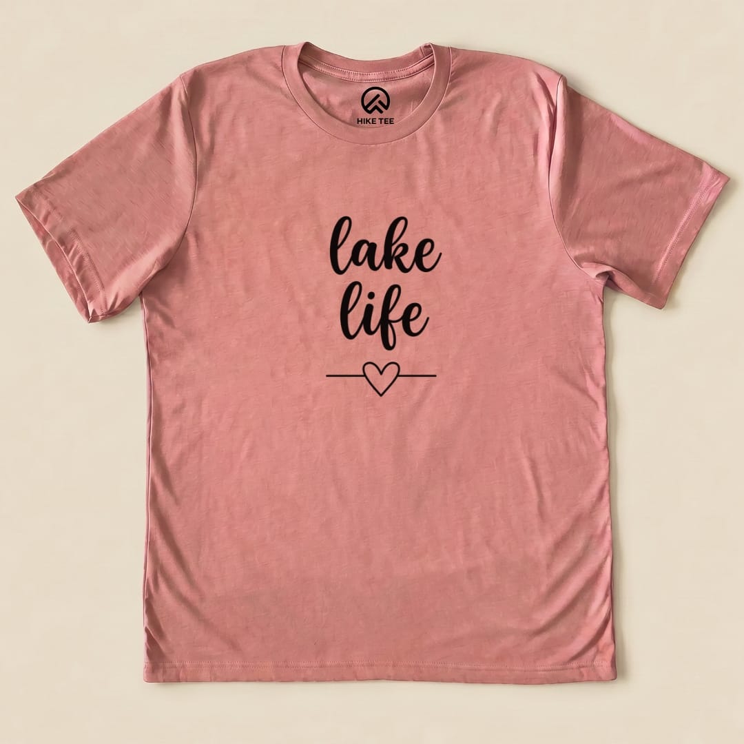 Lake Life Shirt Hike Tee T-Shirt Heather Mauve / S