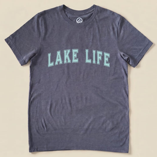 Lake Life Shirt Hike Tee T-Shirt Heather Navy / S