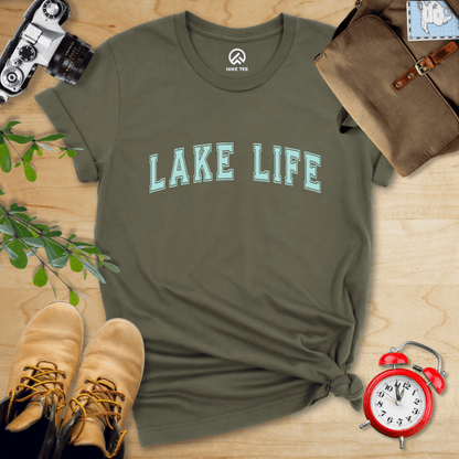 Hike Tee T-Shirt Military Green / S Lake Life Shirt