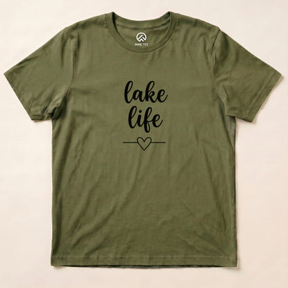 Lake Life Shirt Hike Tee T-Shirt Military Green / S