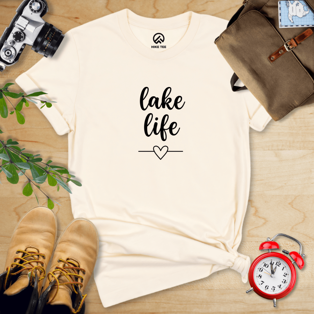 Hike Tee T-Shirt Natural / S Lake Life Shirt