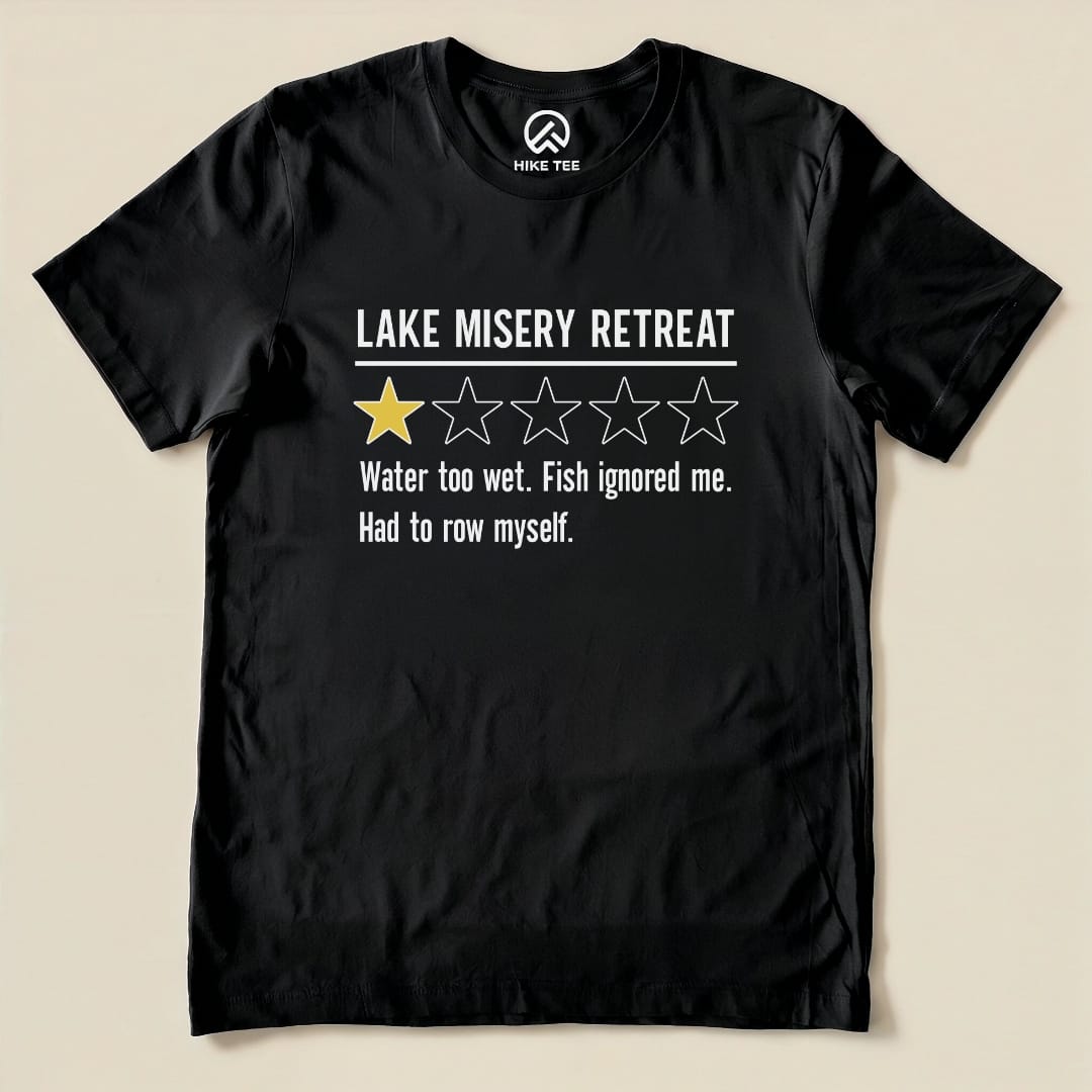 Lake Misery Review Shirt Hike Tee T-Shirt Black / S