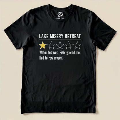 Lake Misery Review Shirt Hike Tee T-Shirt Black / S