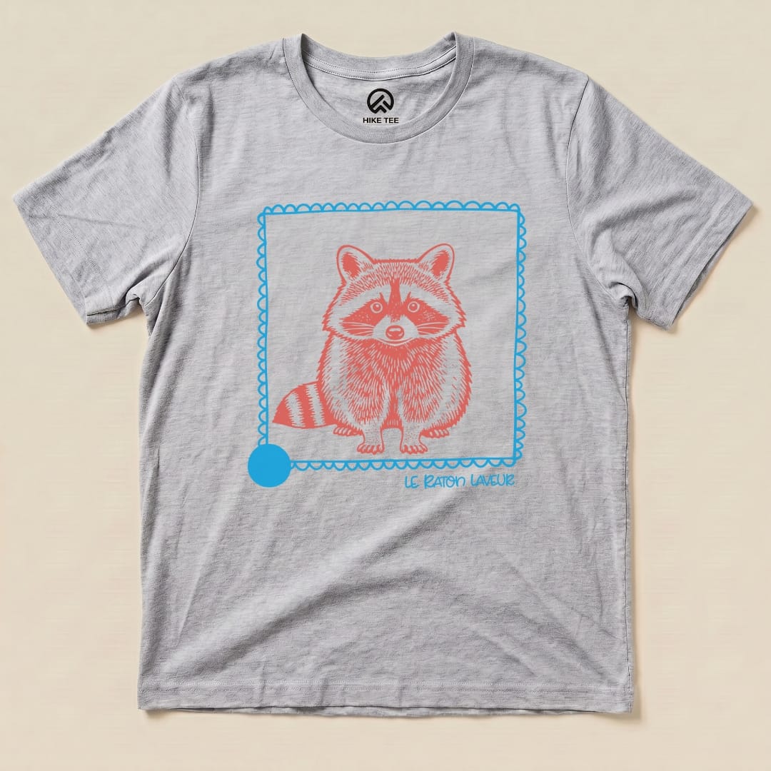 Hike Tee T-Shirt Athletic Heather / S Le Raton Laveur Shirt