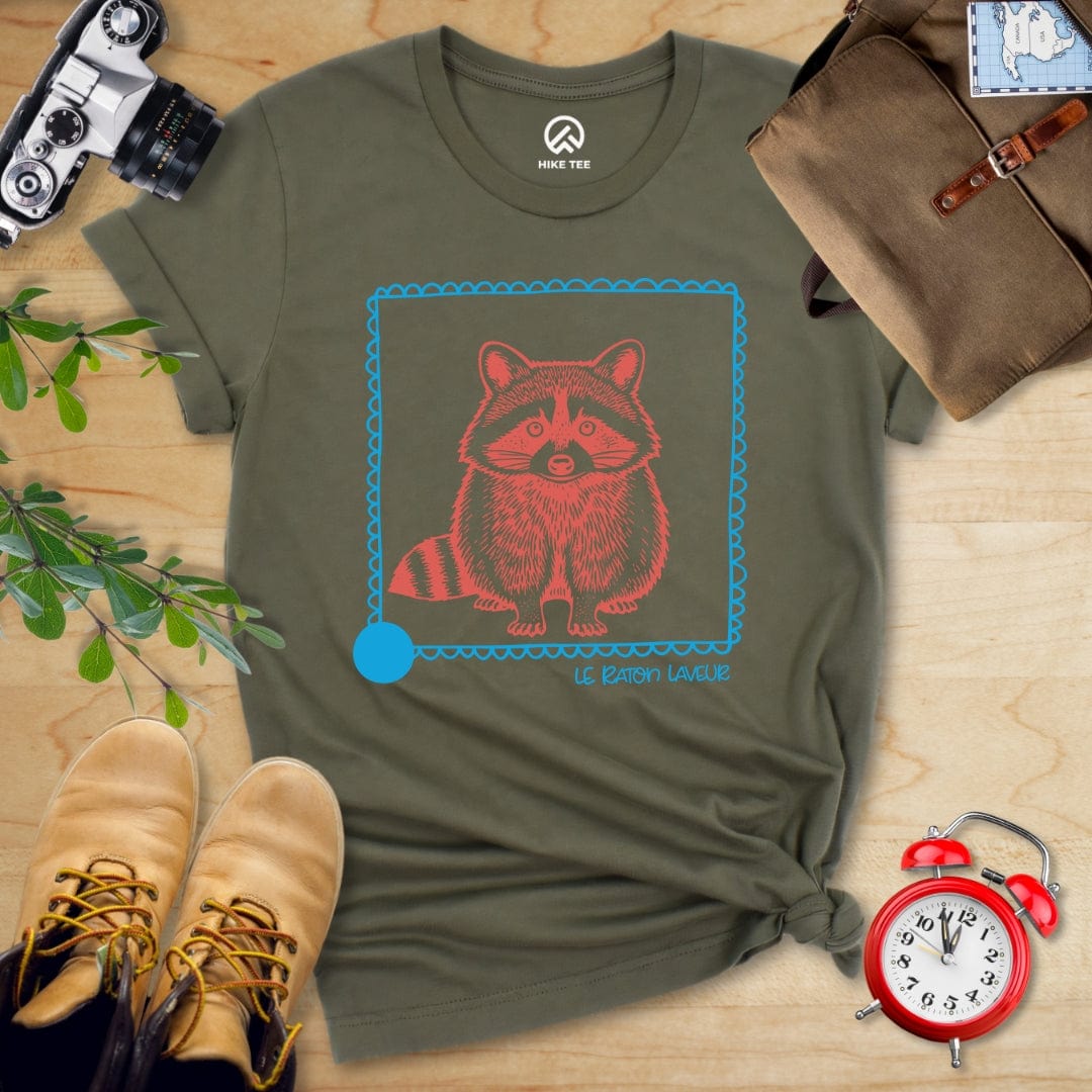 Hike Tee T-Shirt Military Green / S Le Raton Laveur Shirt