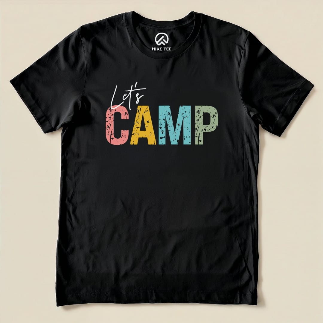 Hike Tee T-Shirt Black / S Let's Camp Shirt