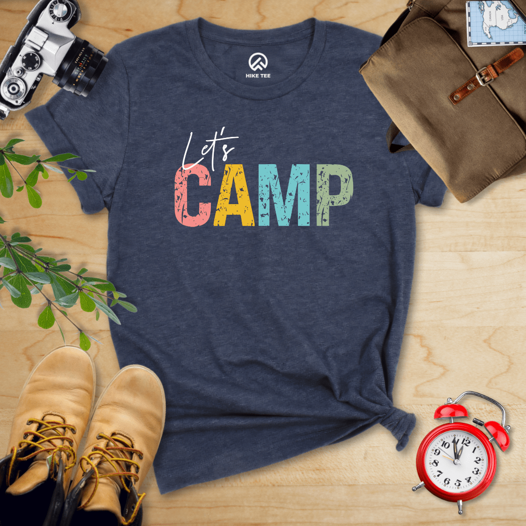 Hike Tee T-Shirt Heather Navy / S Let's Camp Shirt