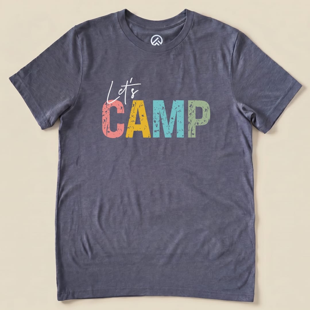 Hike Tee T-Shirt Heather Navy / S Let's Camp Shirt