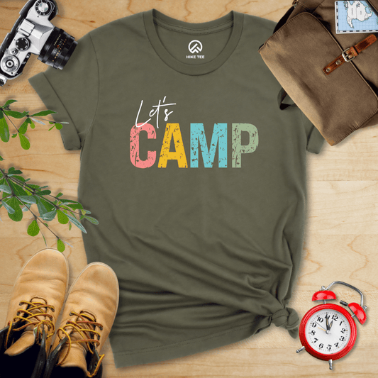 Hike Tee T-Shirt Military Green / S Let's Camp Shirt
