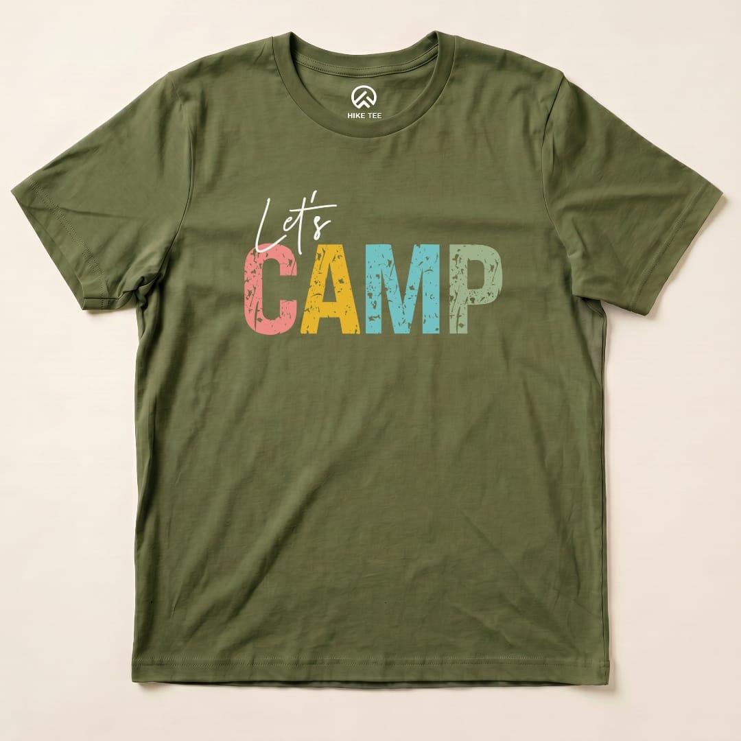 Hike Tee T-Shirt Military Green / S Let's Camp Shirt