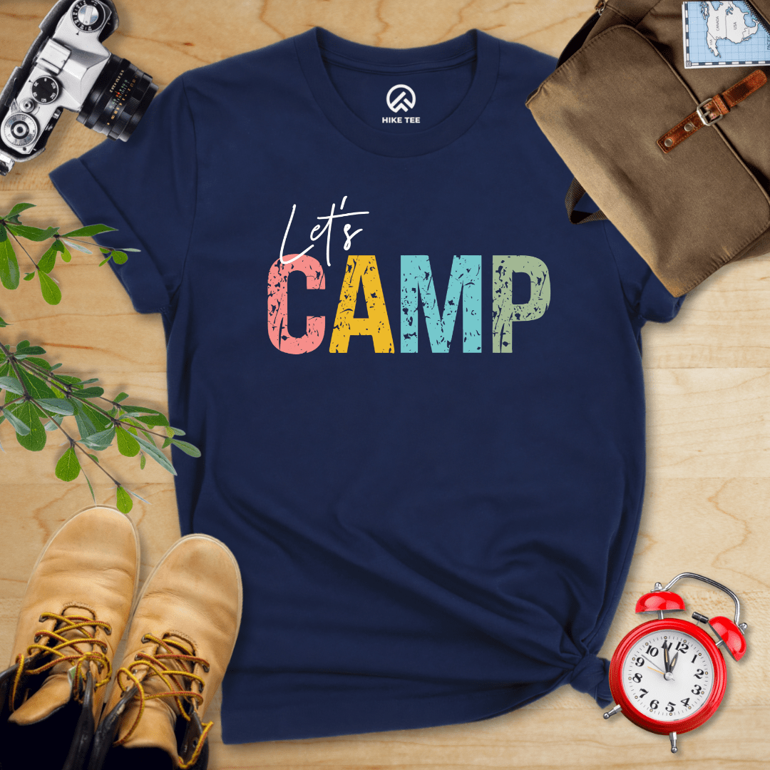 Hike Tee T-Shirt Navy / S Let's Camp Shirt