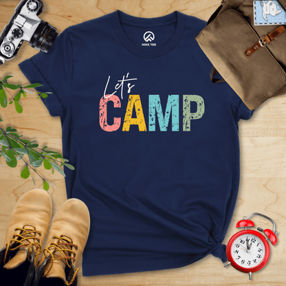 Hike Tee T-Shirt Navy / S Let's Camp Shirt