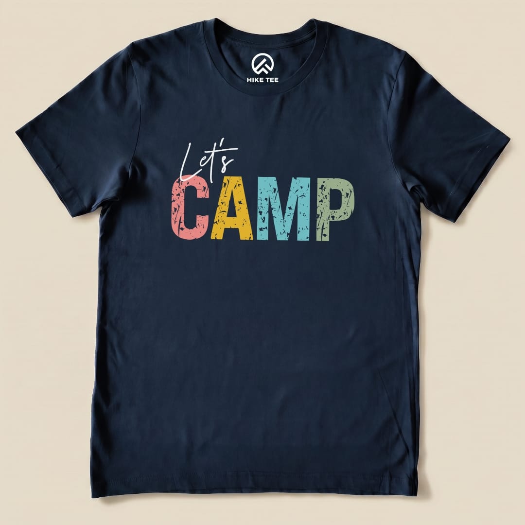 Hike Tee T-Shirt Navy / S Let's Camp Shirt