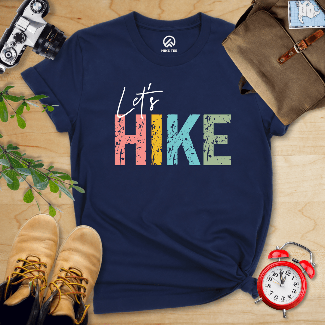 Hike Tee T-Shirt Navy / S Let's Hike Shirt
