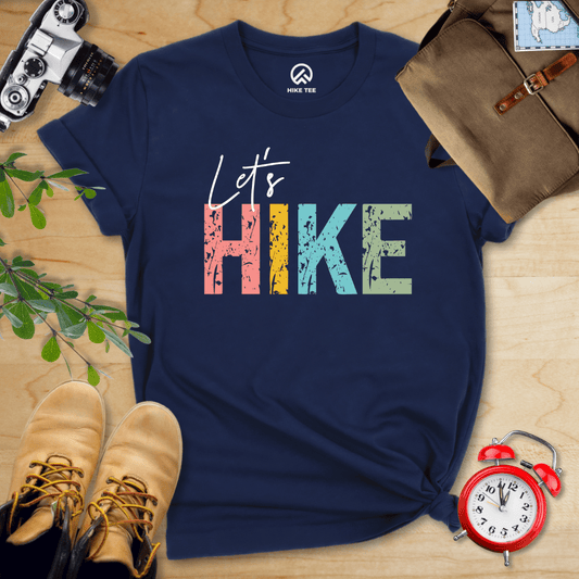 Hike Tee T-Shirt Navy / S Let's Hike Shirt