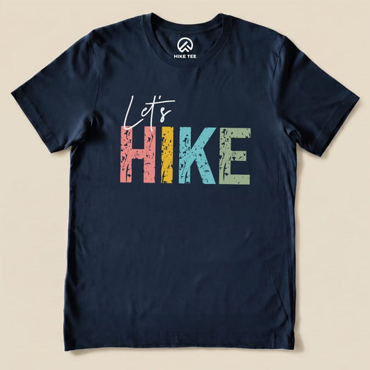 Hike Tee T-Shirt Navy / S Let's Hike Shirt