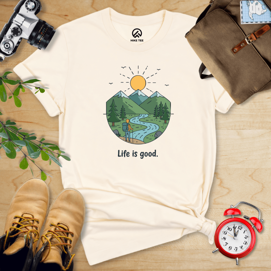Hike Tee T-Shirt Natural / S Life is Good Hiking Shirt