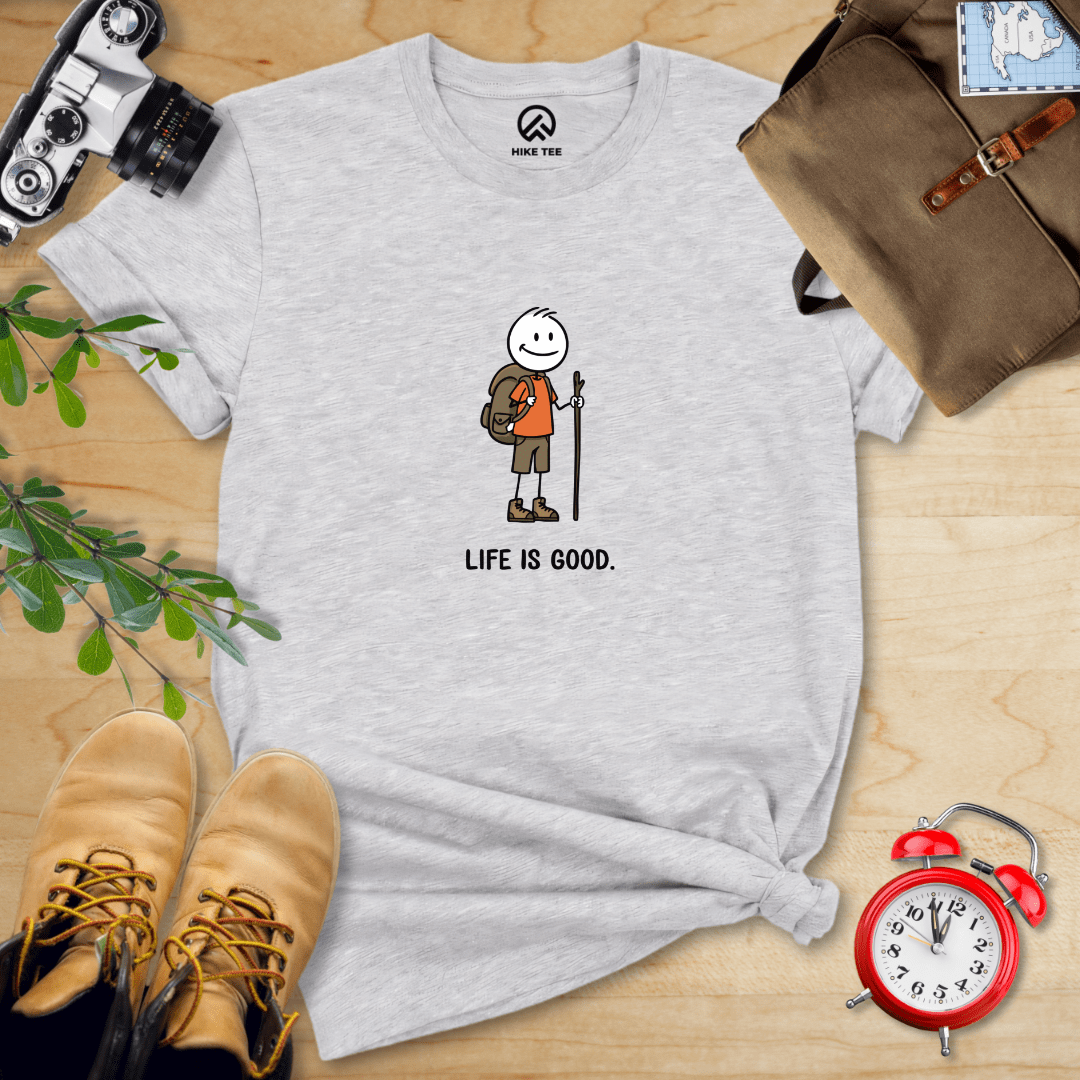 Hike Tee T-Shirt Athletic Heather / S Life Is Good Shirt