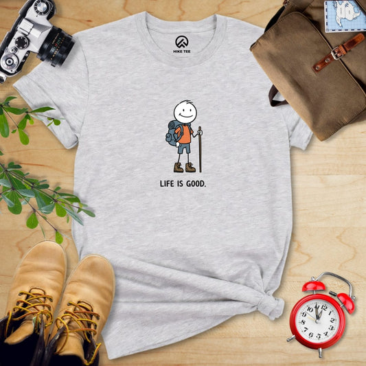 Hike Tee T-Shirt Athletic Heather / S Life Is Good Shirt