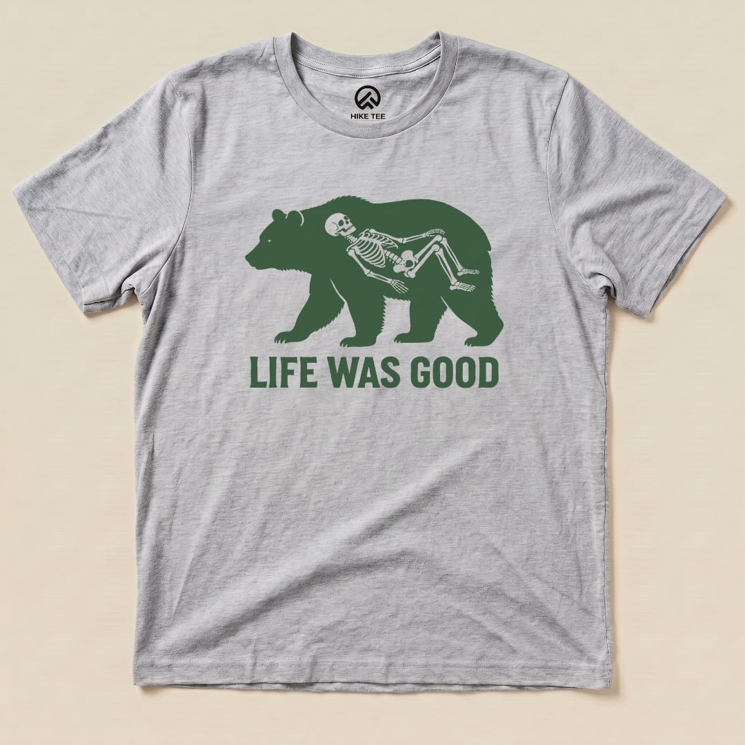 Printify T-Shirt Athletic Heather / S Life Was Good Shirt