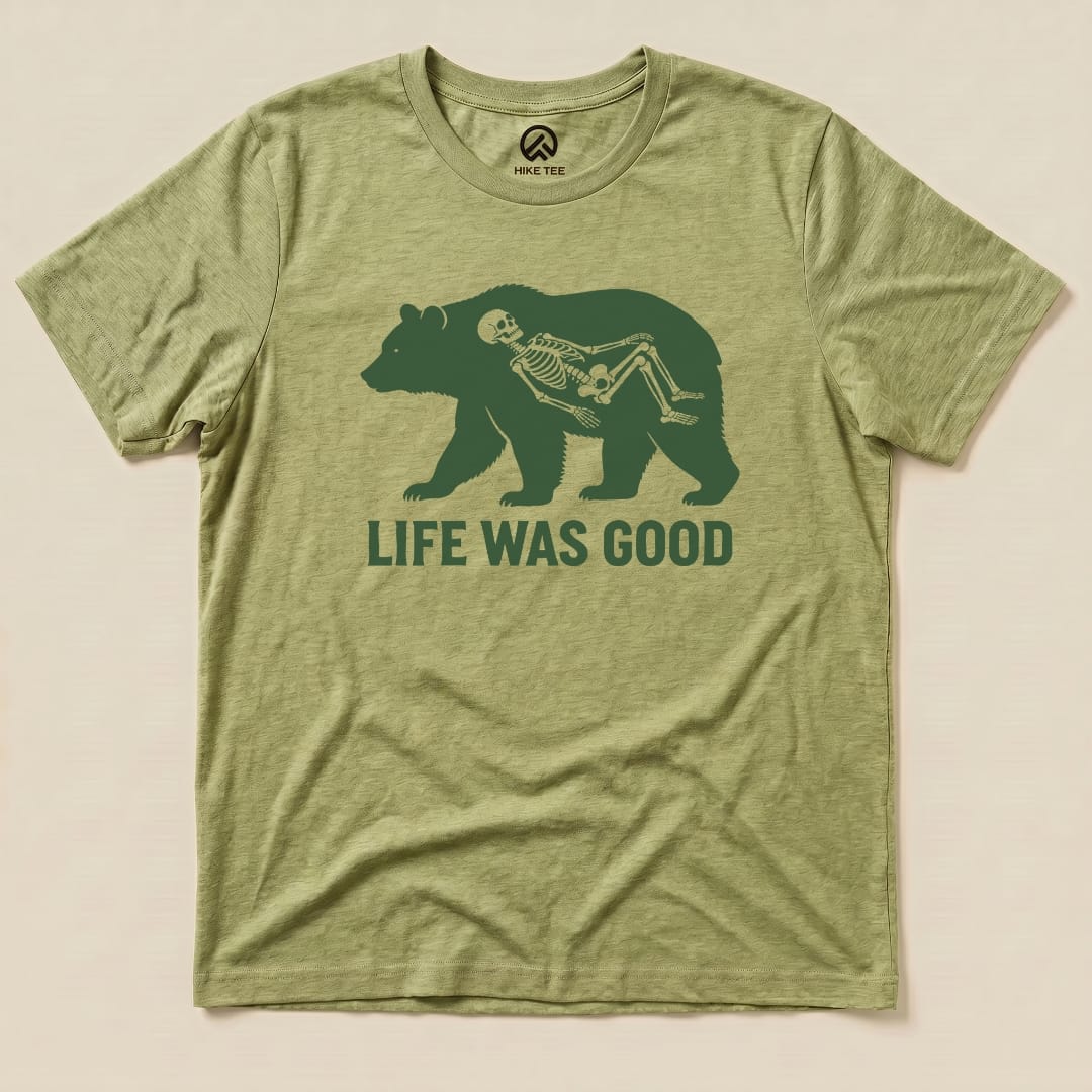 Printify T-Shirt Heather Green / S Life Was Good Shirt