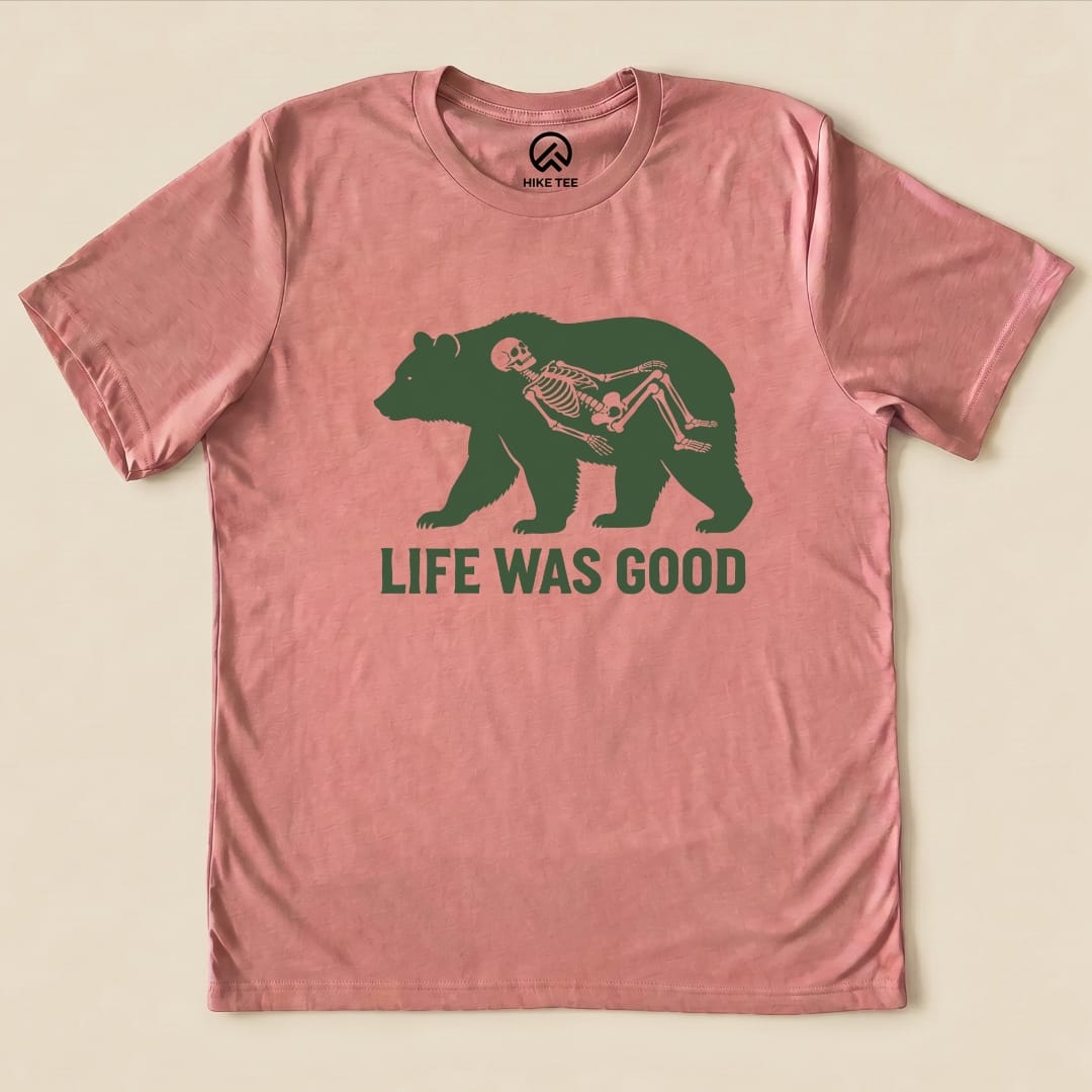Printify T-Shirt Heather Mauve / S Life Was Good Shirt