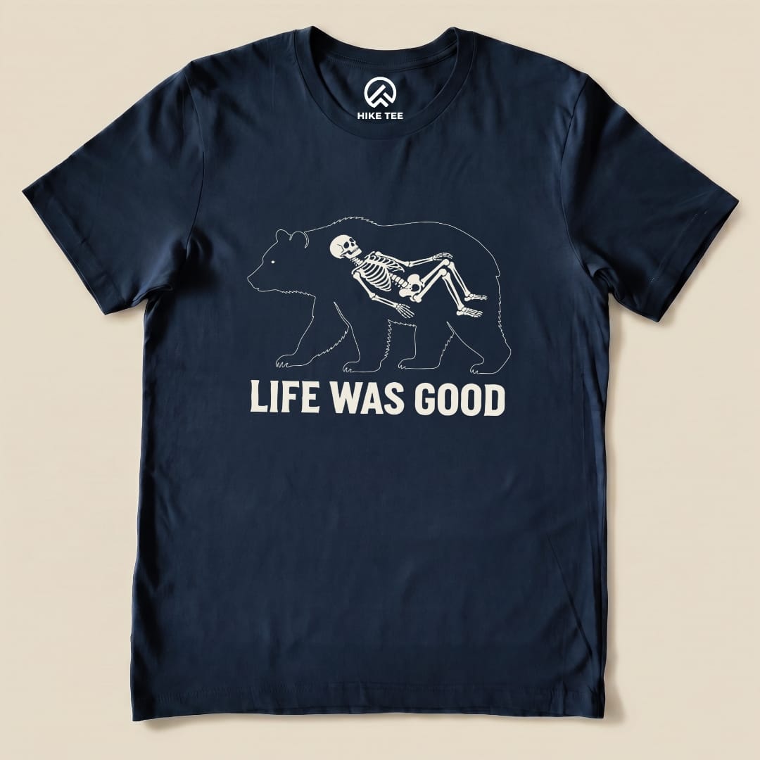 Printify T-Shirt Navy / S Life Was Good Shirt