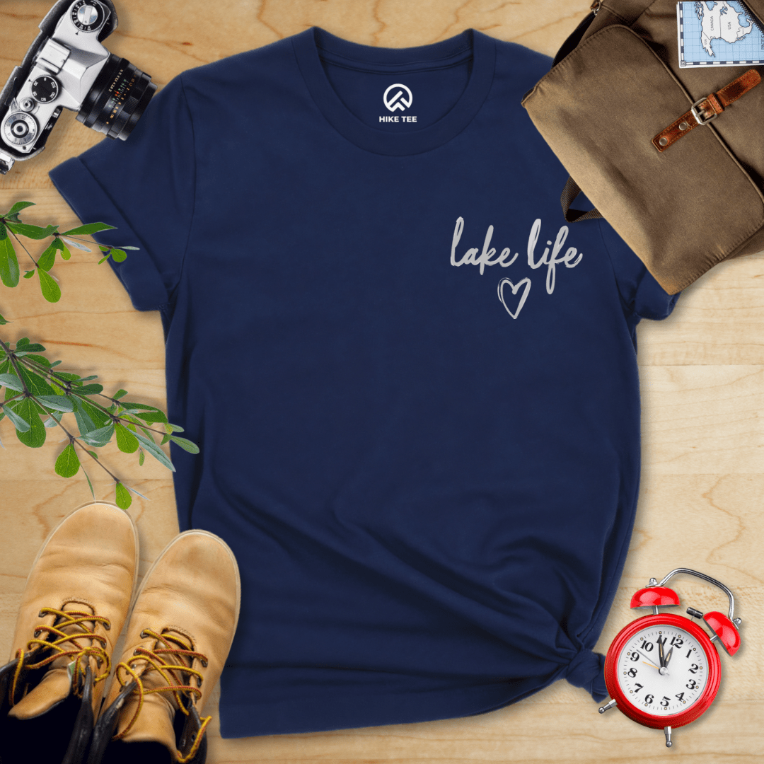 Hike Tee T-Shirt Navy / S Like Life Shirt