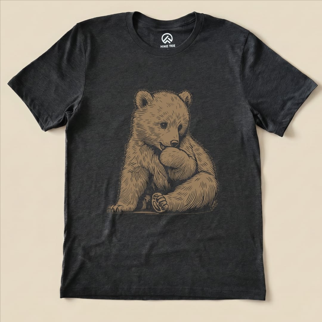 Little Bear Shirt Hike Tee T-Shirt Dark Grey Heather / S