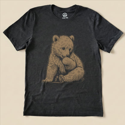 Little Bear Shirt Hike Tee T-Shirt Dark Grey Heather / S